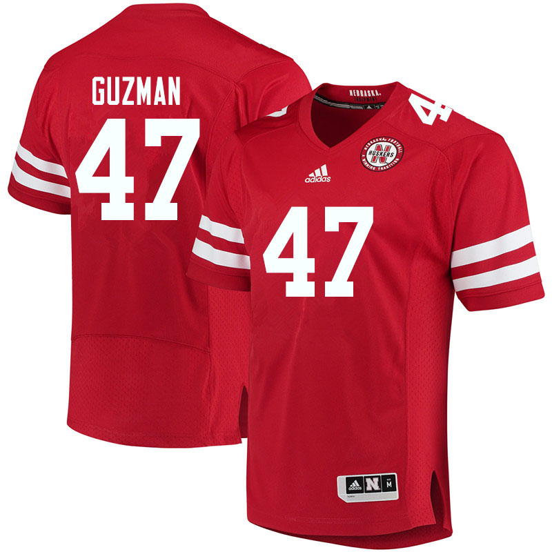 Women #47 Tyson Guzman Nebraska Cornhuskers College Football Jerseys Sale-Red